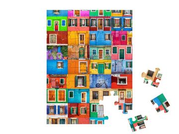 puzzleYOU Puzzle Bunte Häuser der Insel Burano, Italien, 48 Puzzleteile, puzzleYOU-Kollektionen Fenster