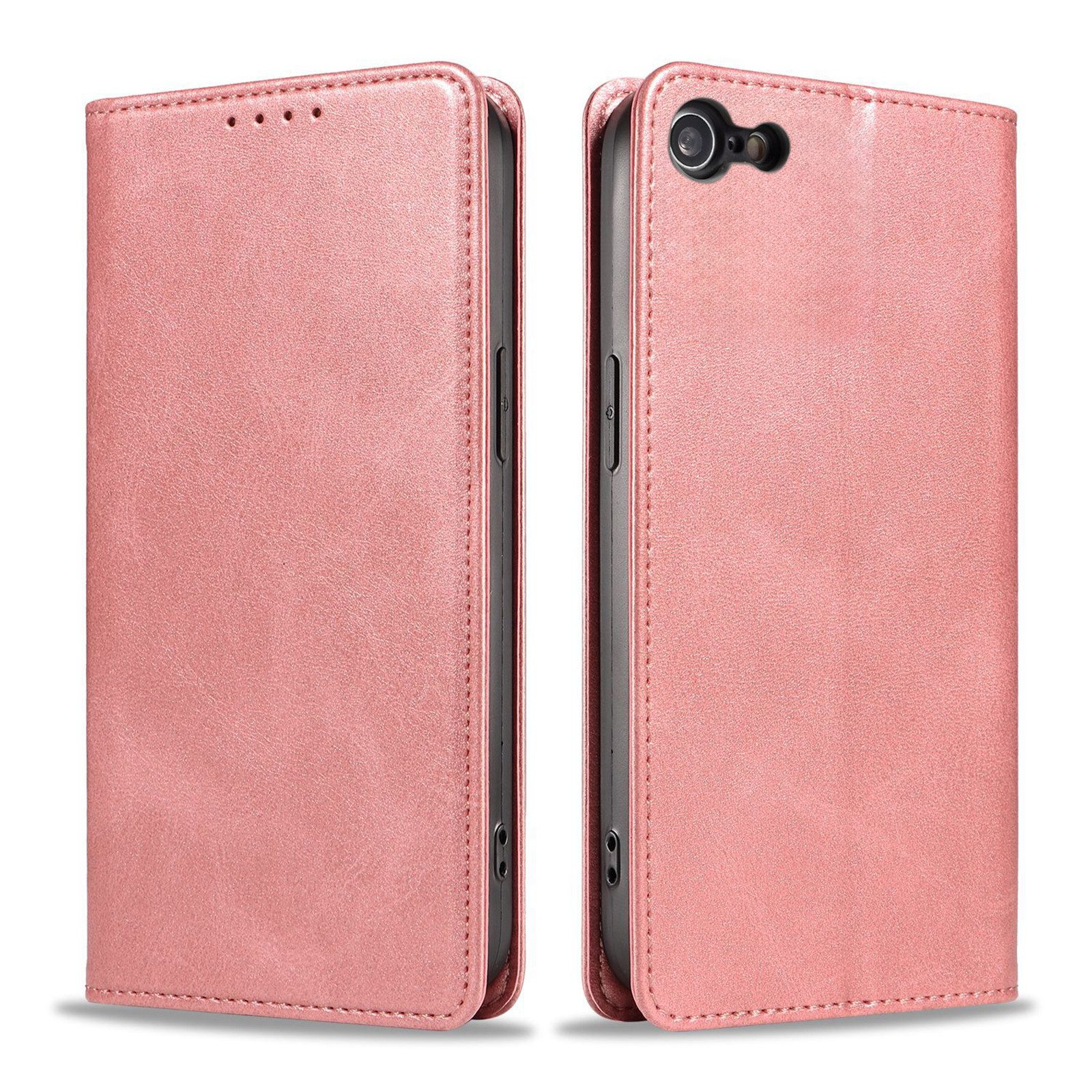 Tec-Expert Handyhülle Tasche Hülle für Apple iPhone 7 / Apple iPhone 8 4.7 Zoll, 4.7", Cover Klapphülle Case mit Kartenfach Fliphülle aufstellbar