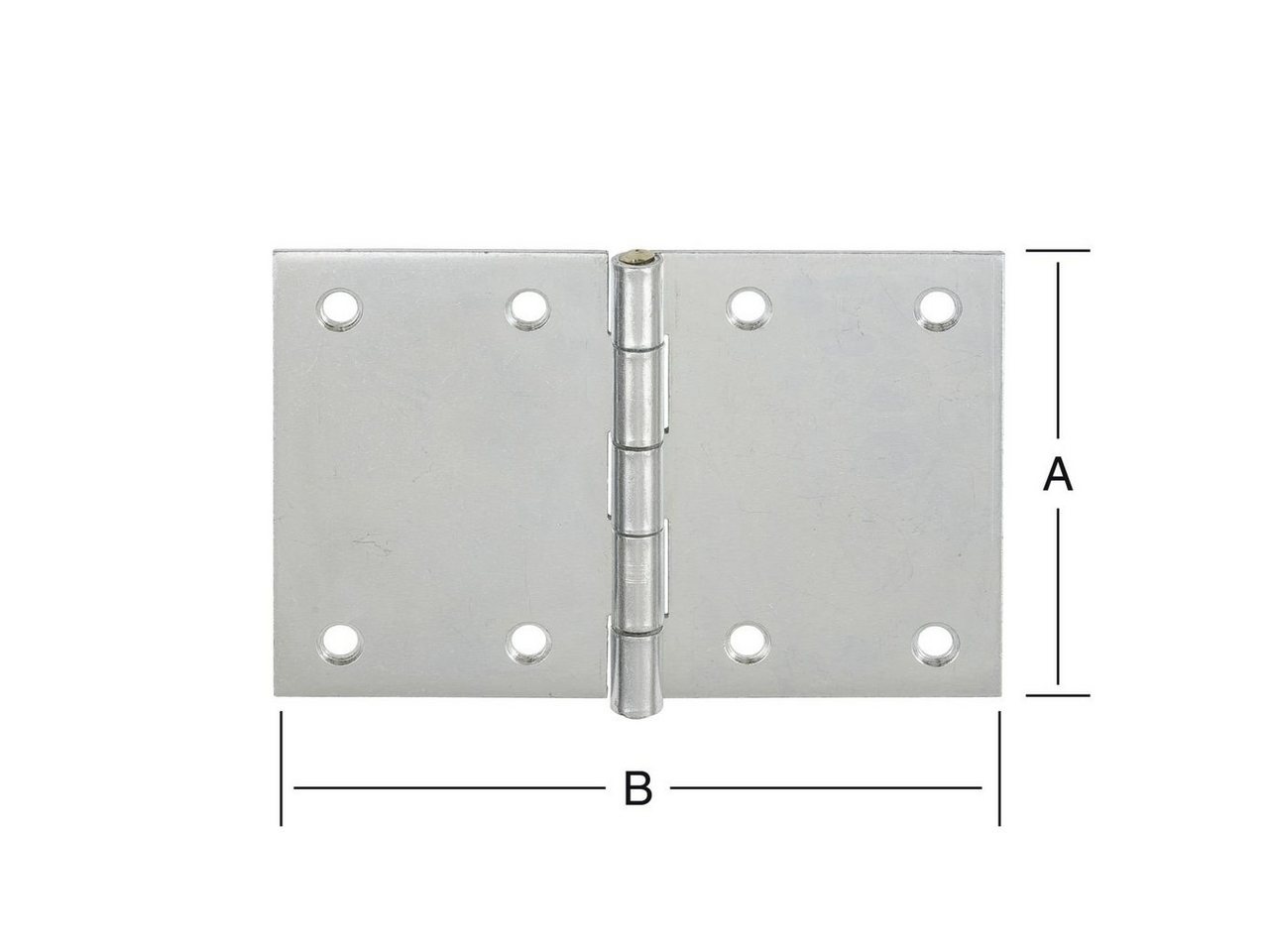 Thumbnail - Vormann Türbeschlag Vormann Breite Scharniere verzinkt 50 x 75 mm