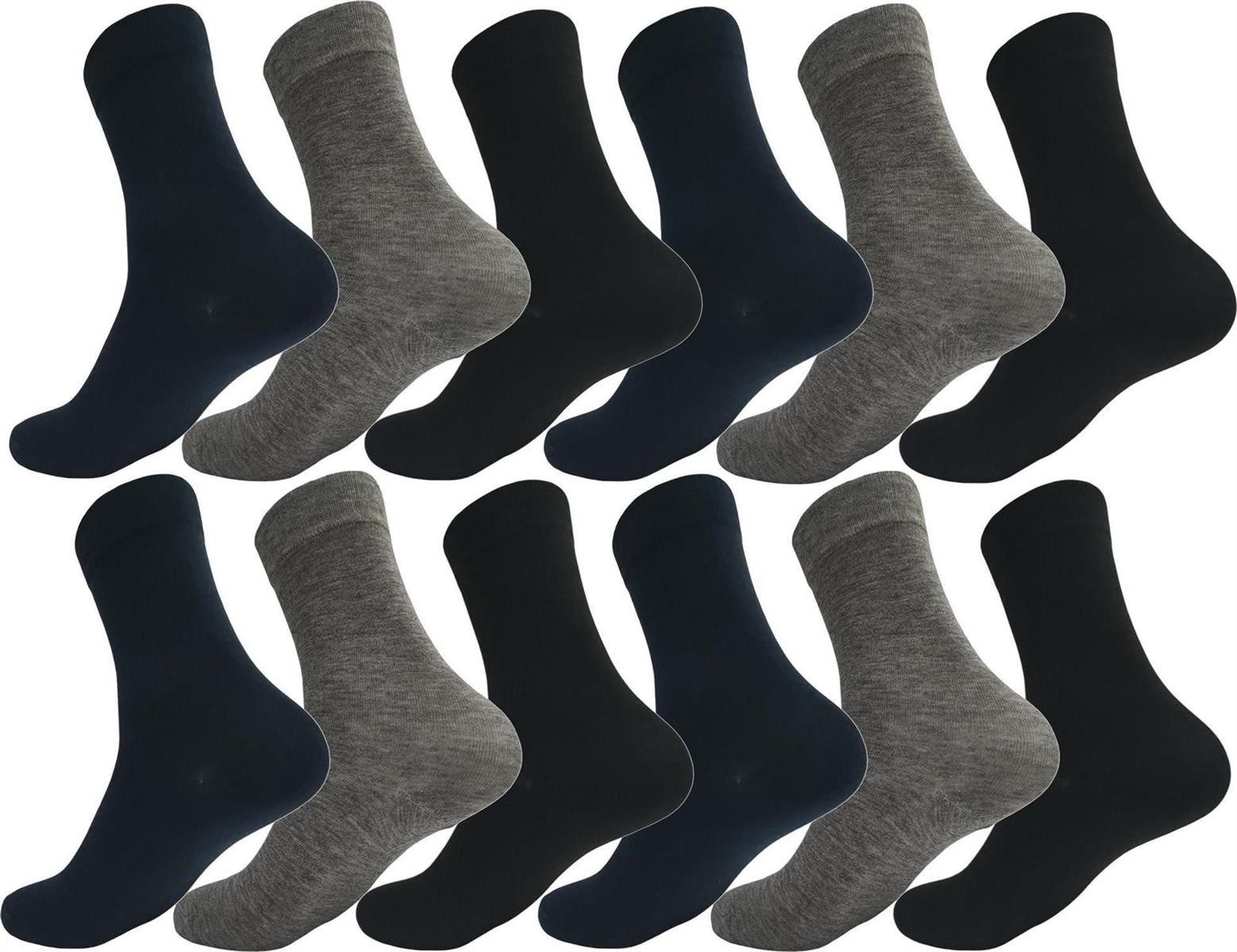 EloModa Freizeitsocken 12 Paar Damen Socken mit Muster Baumwolle; 35-38 39-42 (12-Paar)