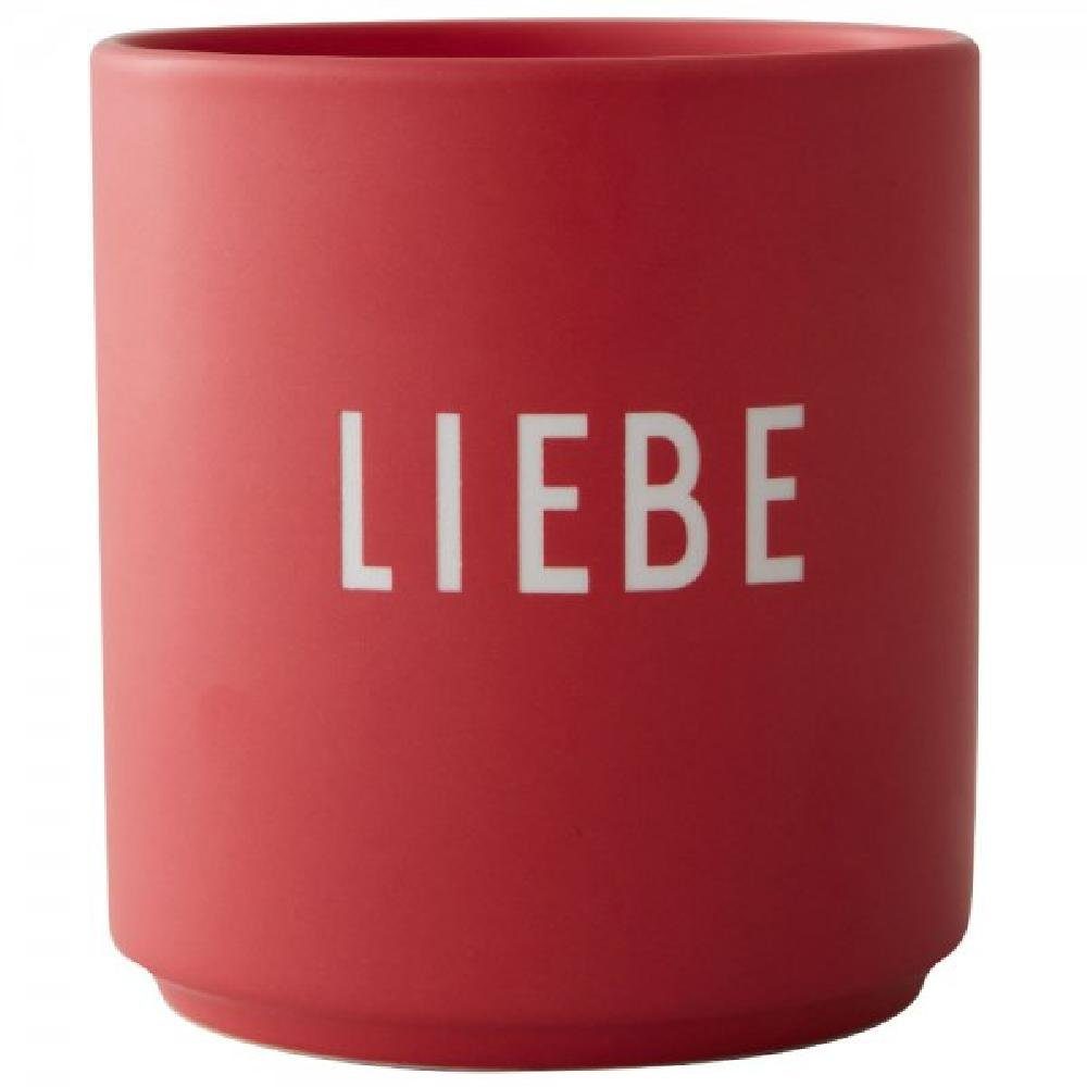 Design Letters Tasse Becher Favourite Cup German Rot Liebe