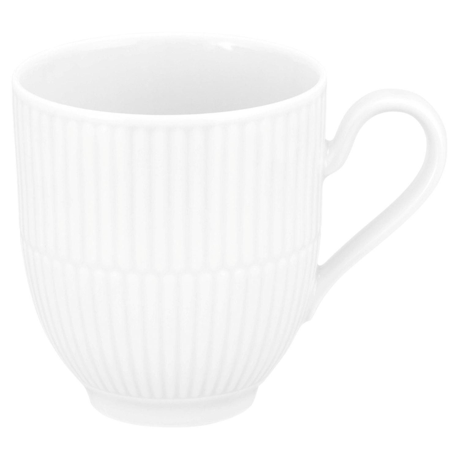 Seltmann Weiden Tasse AMINA, 350 ml, Weiß, Mikrowellengeeignet, Porzellan, Spülmaschinenfest