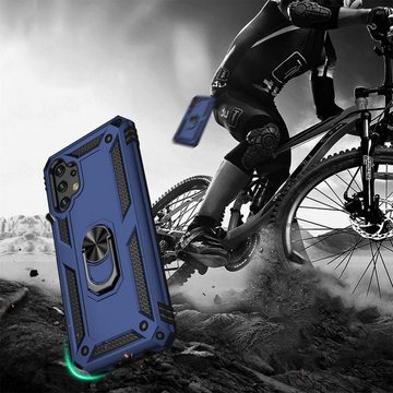 CoolGadget Handyhülle Armor Shield Case für Samsung Galaxy A32 5G 6,5 Zoll, Outdoor Cover mit Magnet Ringhalterung Handy Hülle für Samsung A32 5G