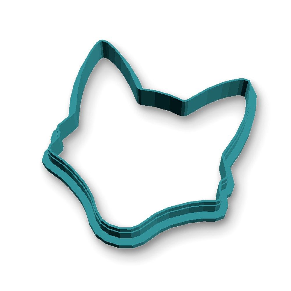 Ausstechform, Kunststoff, (Einzelteil, 1-St), Fuchs, PETG, 76 mm