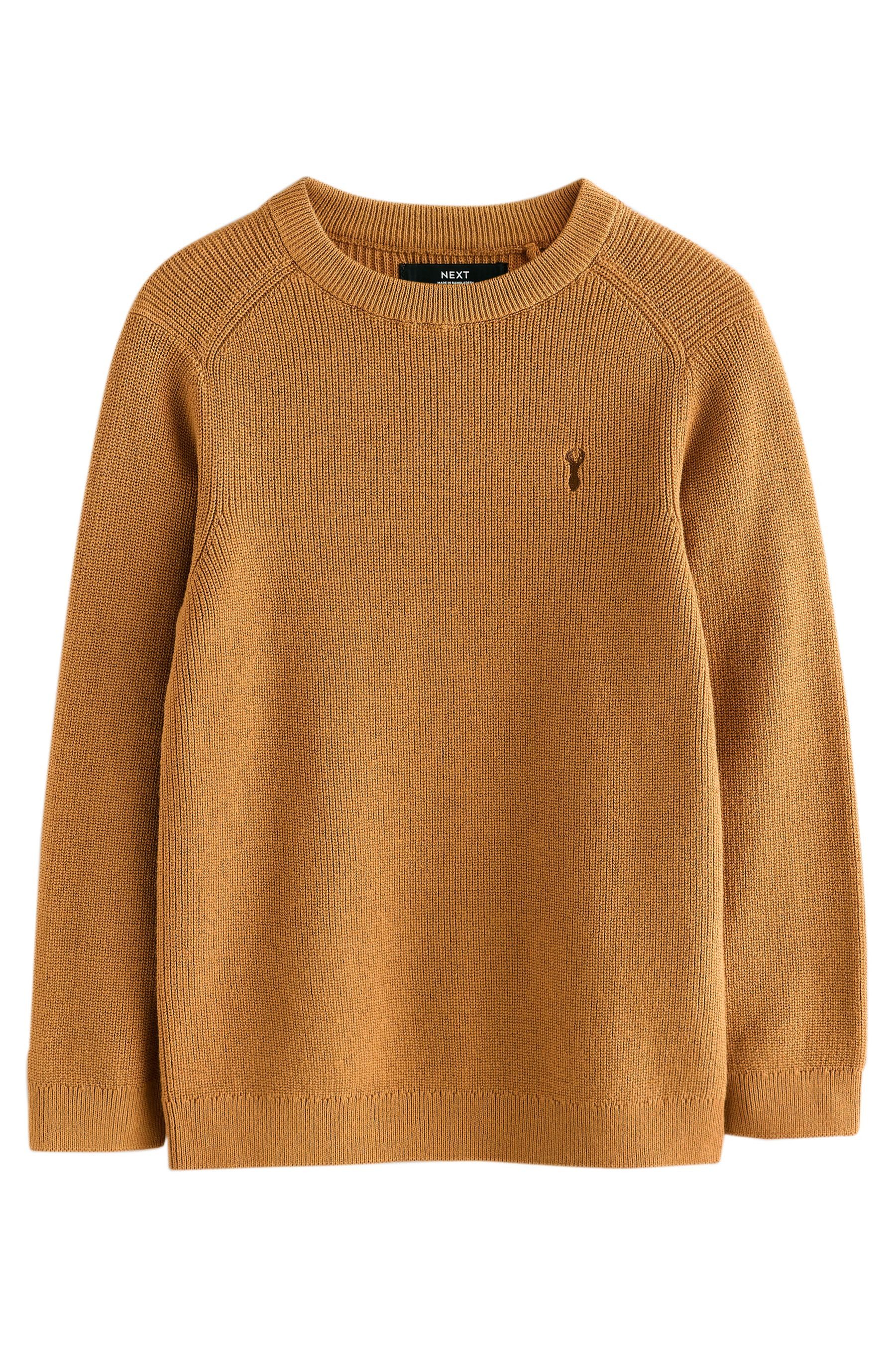Next Rundhalspullover Strickpullover mit Rundhalsausschnitt und Hirsch (1-tlg)