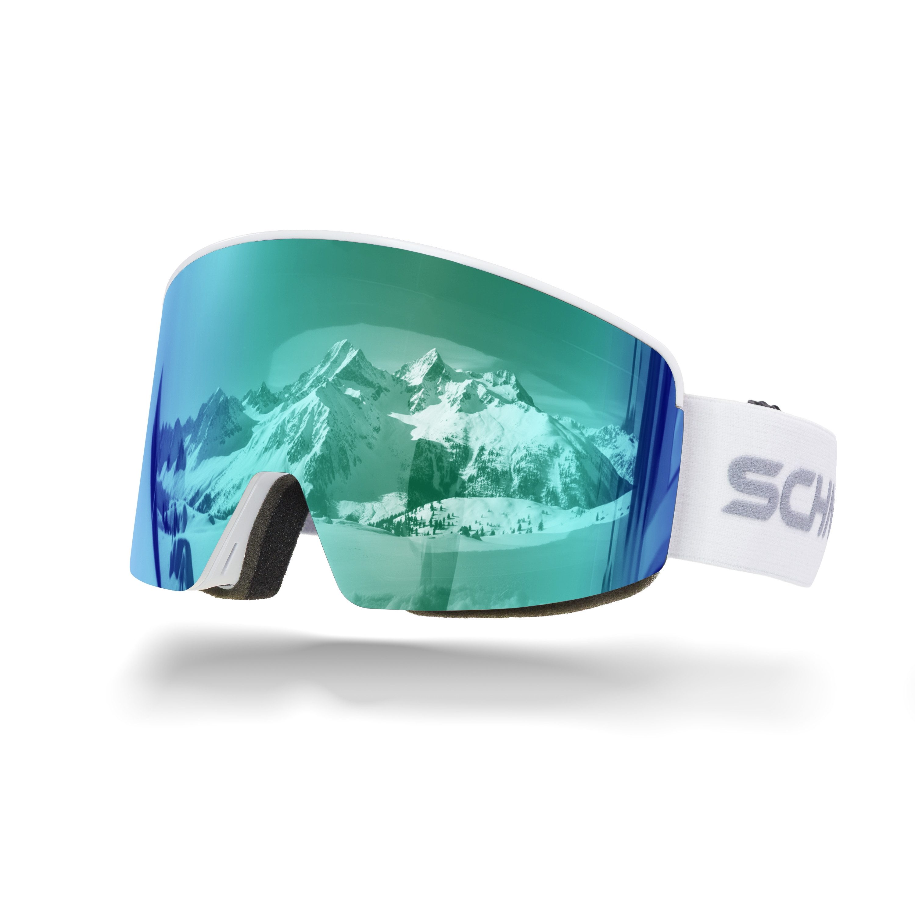 SCHNORR Sportbrille Skibrille mit magnetischer Glaswechselfunktion REVO Eis Blau S3, Ant, (1-St), Full REVO-Beschichtung Eis Blau (S3)