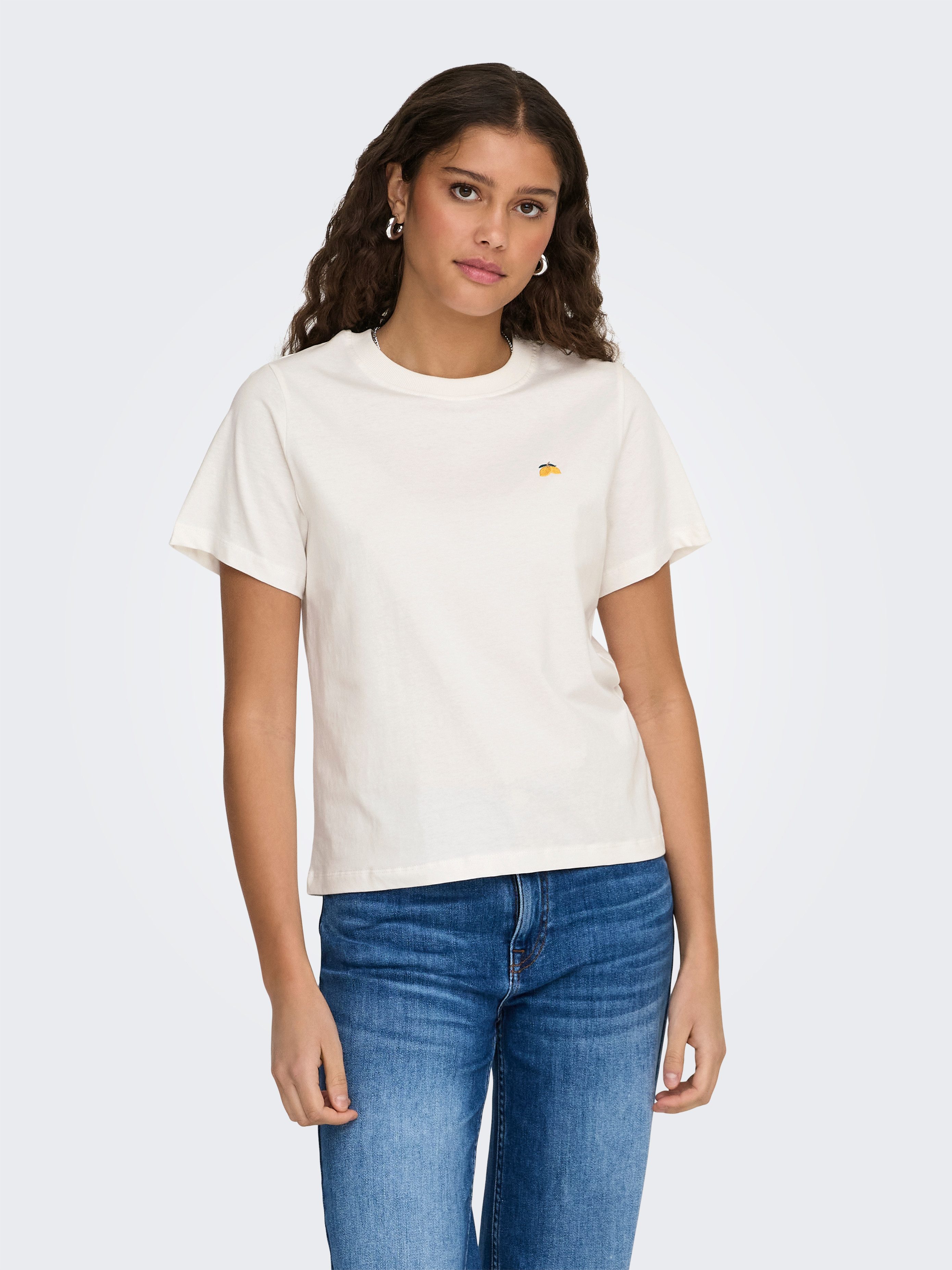 JDY Kurzarmshirt JDYPISA S/S PRINT TOP JRS NOOS Baumwolle, regular fit günstig online kaufen