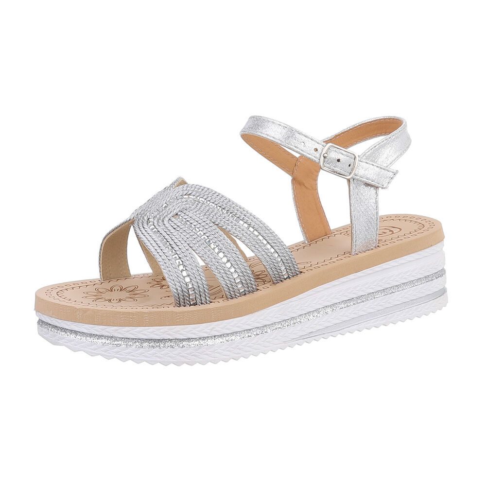 Ital-Design Damen Freizeit Plateausandaletten (86526977) Keilabsatz/Wedge K günstig online kaufen