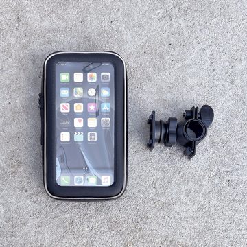Wozinsky Smartphonehalterung für Fahrrad, Motorrad, Roller schwarz Smartphone-Halterung
