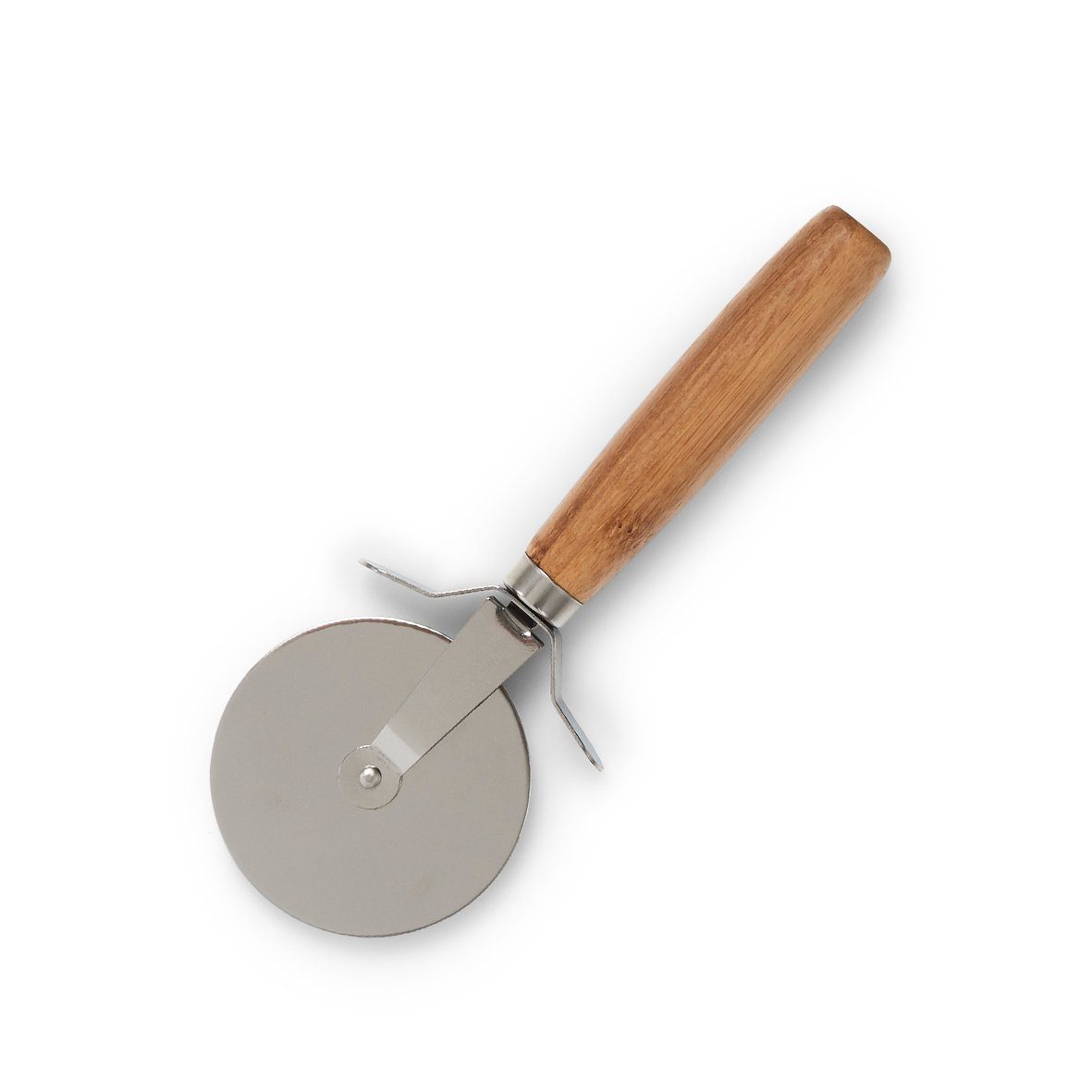 Zeller Present Pizzaschneidebrett, Bambus, Metall, (Set, 2-St), inkl. Pizzaschneider