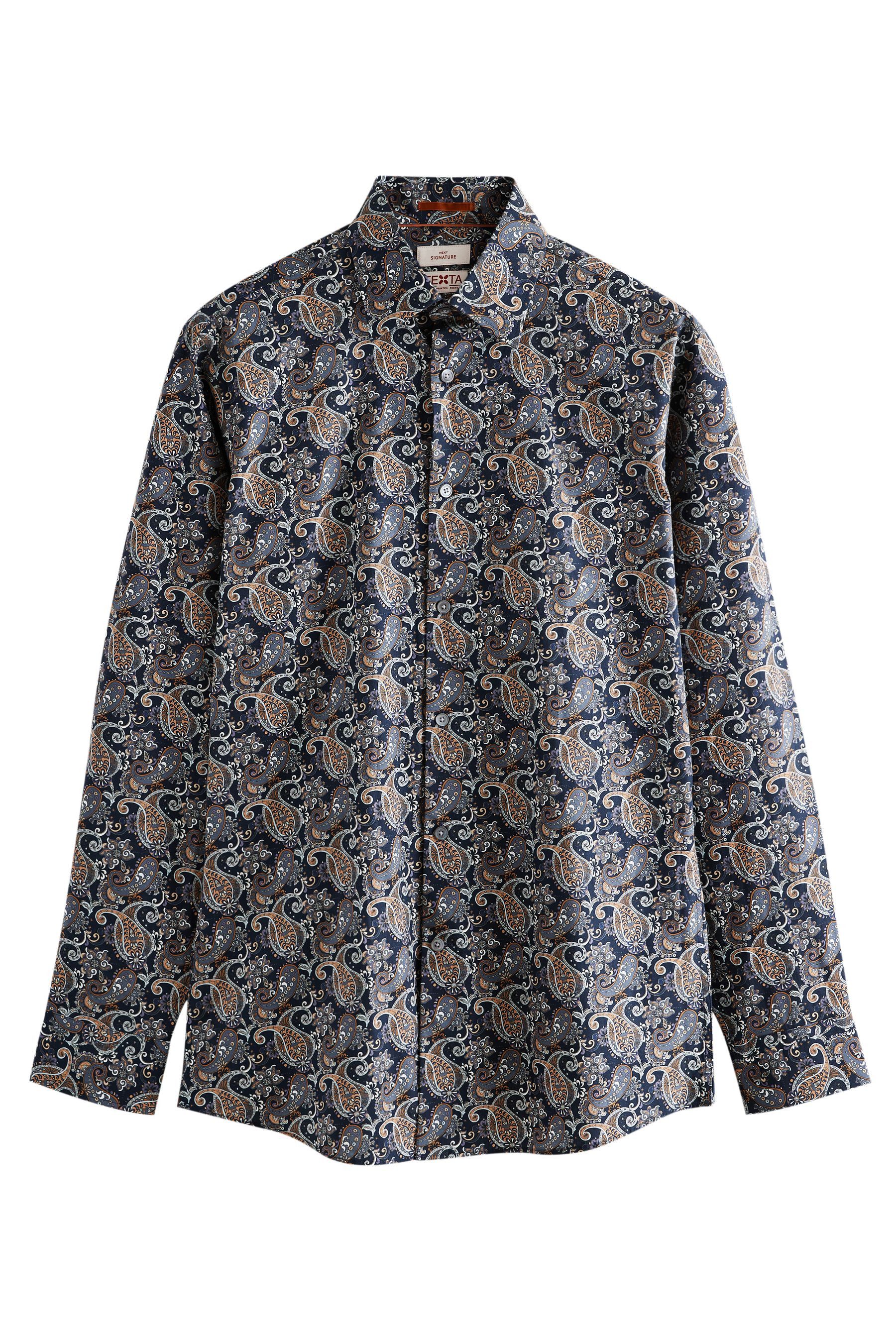 Businesshemd Formelles Slim Fit Signature Hemd aus Baumwolle