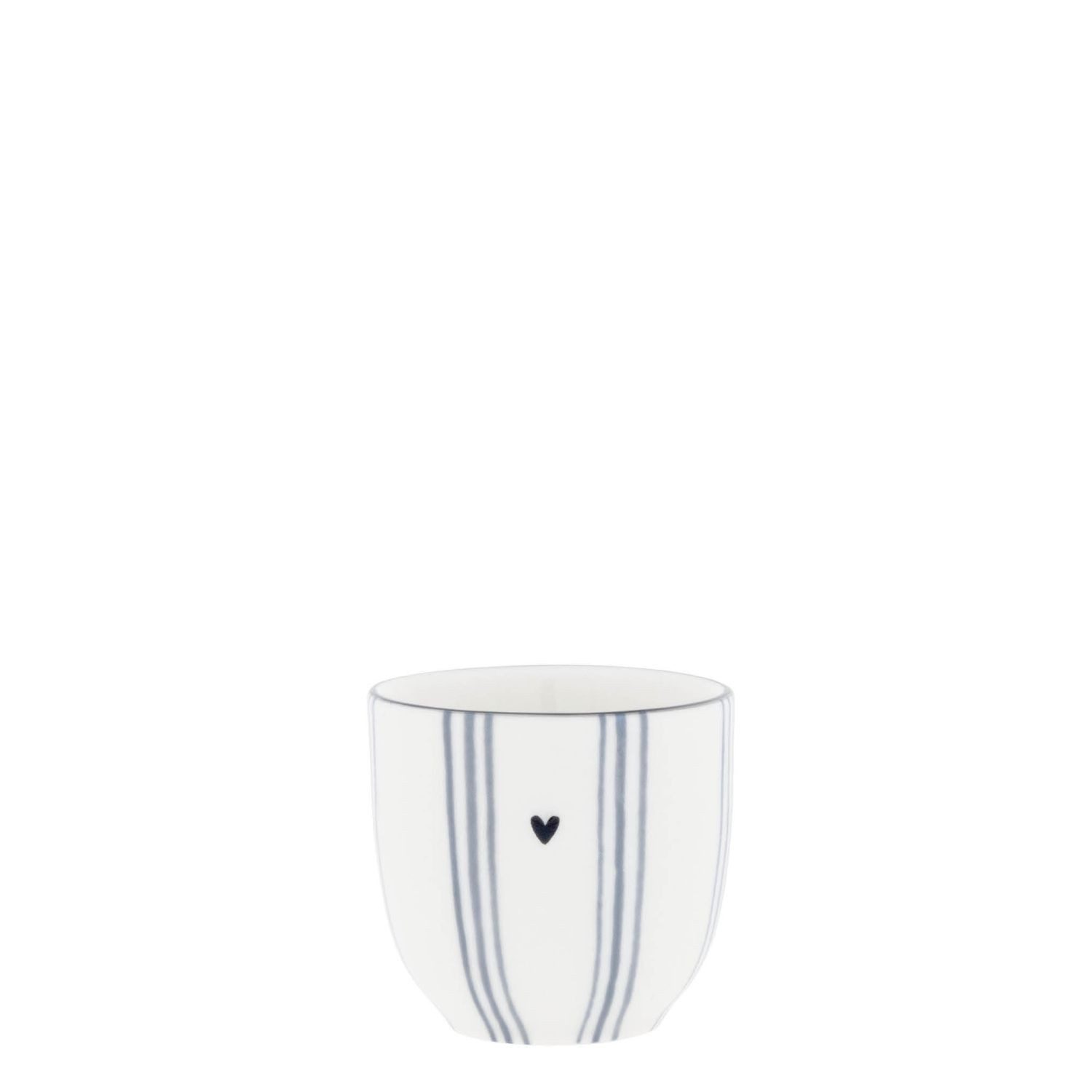 Bastion Collections Eierbecher Iris Blue, Spülmaschinengeeignet, Weiß, Streifen, H: 5cm