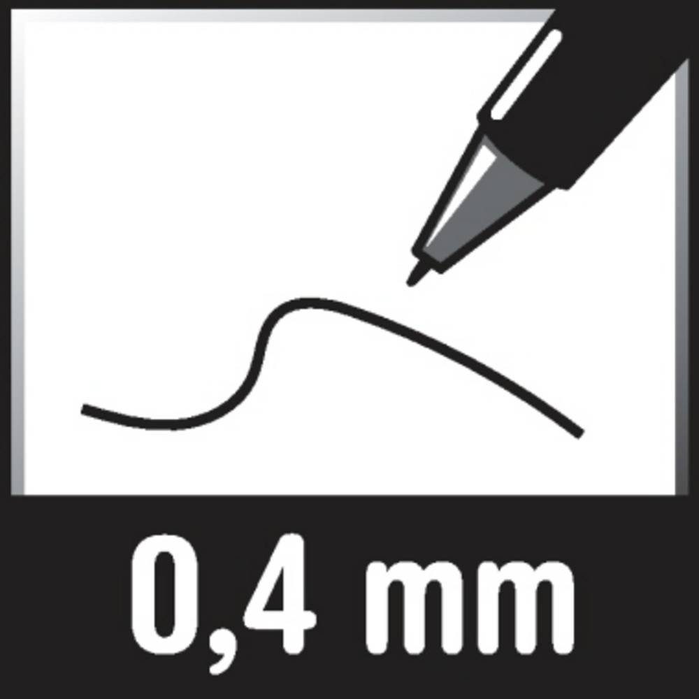 Tintenroller schwarz nicht 0.4 mm PILOT Schreibfarbe Tintenroller Rundspitze