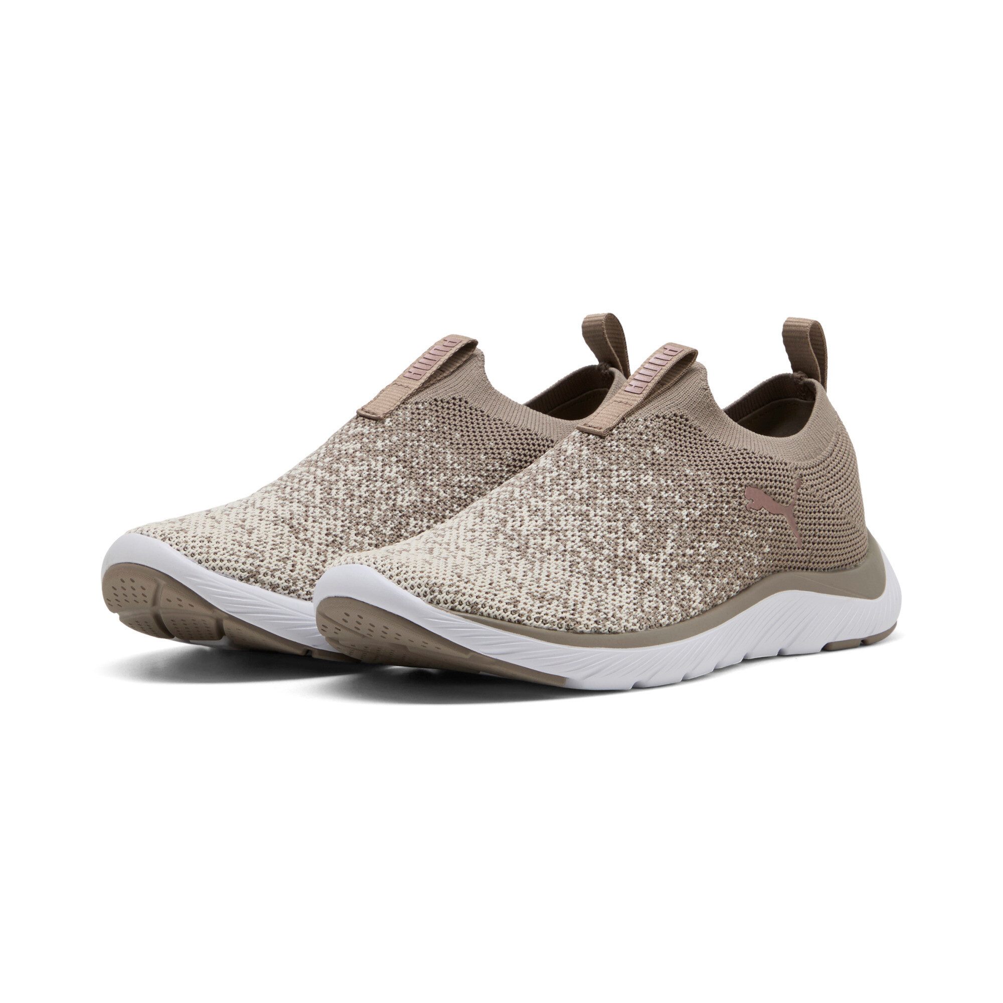 PUMA SOFTRIDE REMI SLIP-ON KNIT WN'S Slip-On Sneaker für Sport, mit SOFTFOAM+ Dämpfung, aus gestricktem Textil