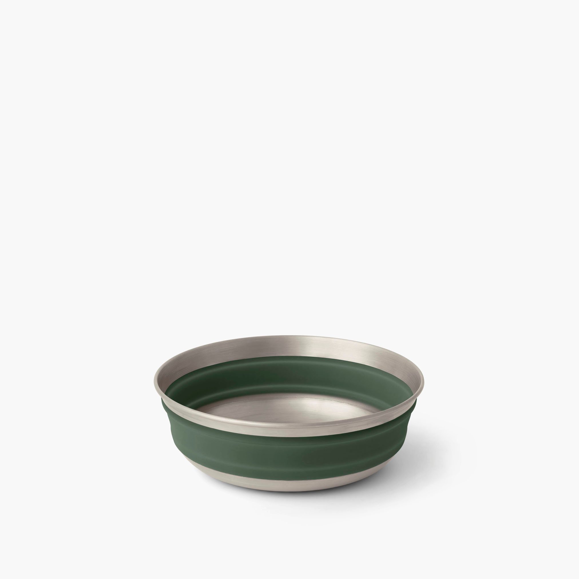 sea to summit Teller Detour Stainless Steel Collapsible Bowl Laurel Wreath Green-M