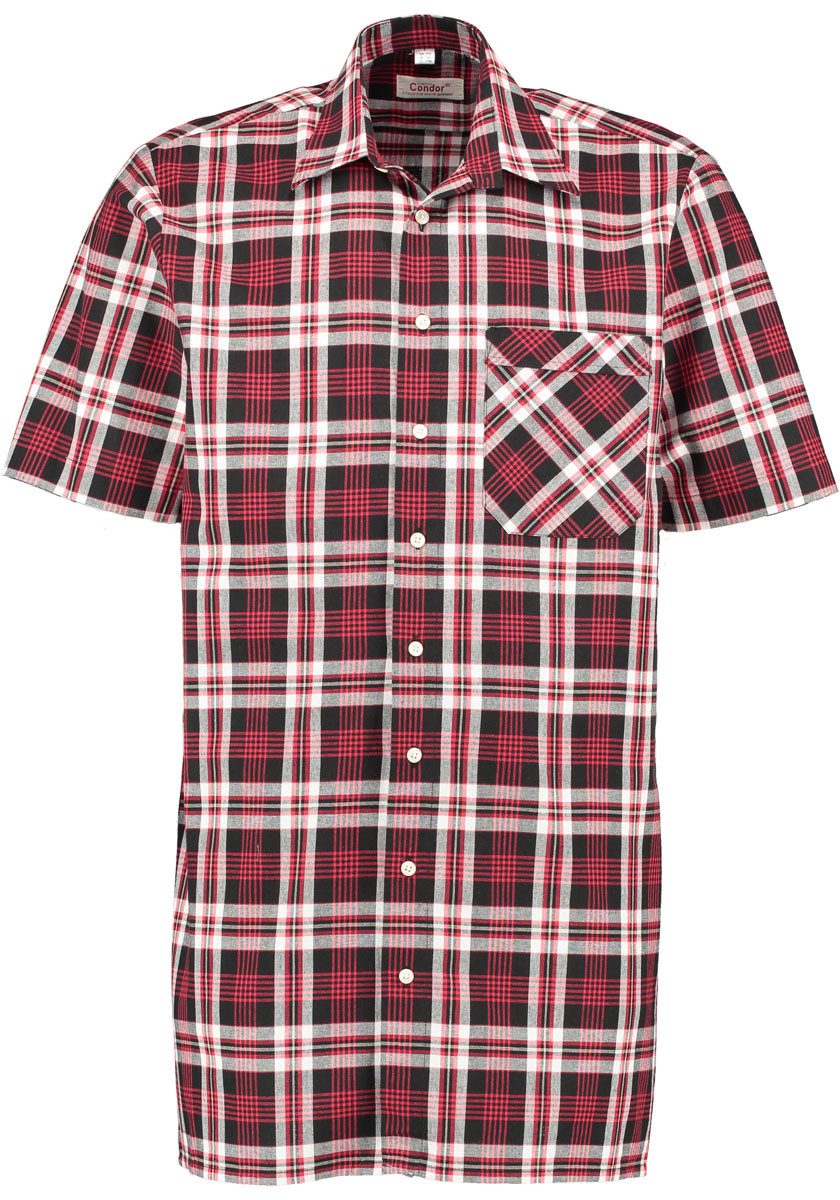 Condor Kurzarmhemd Usanio 90cm langes Herren Kurzarm Arbeitshemd