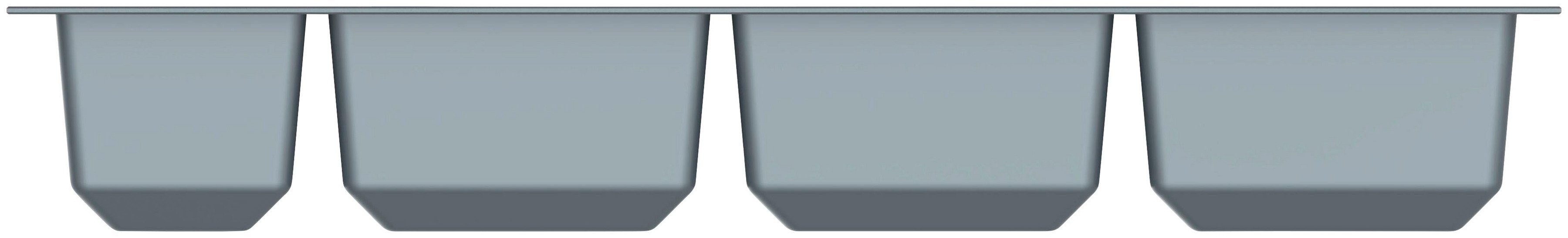 Schütte Besteckeinsatz Move, 392 x 473,5 mm, für Korpusbreite 50 cm, Silber günstig online kaufen