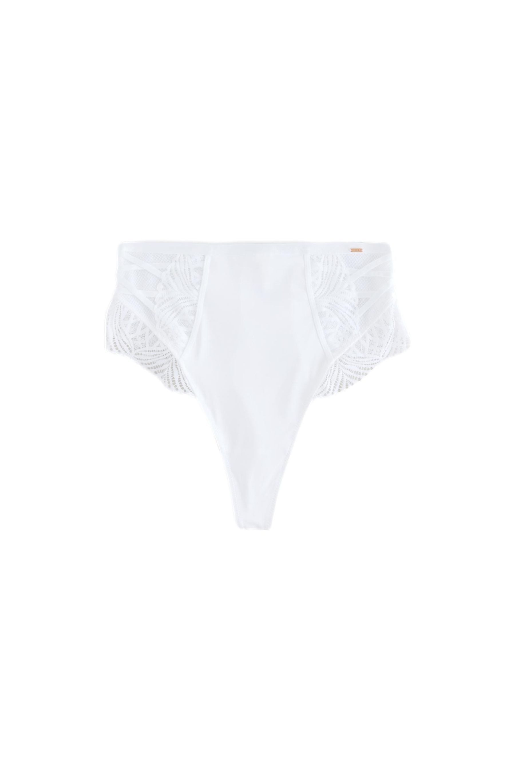 String Lipsy Bauchformender Hochbund-Tangaslip mit Spitze