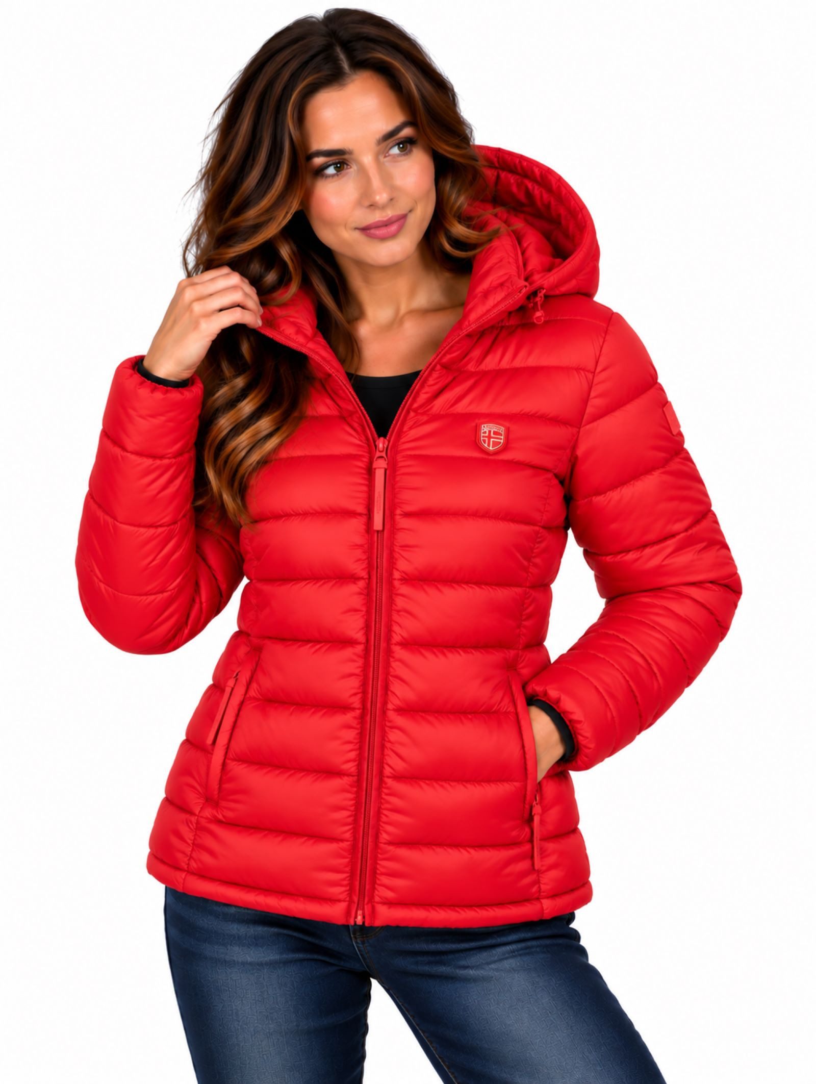 Geographical Norway Steppjacke Damen Herbst Winter Jacke Steppjacke Outdoor leicht Übergangsjacke