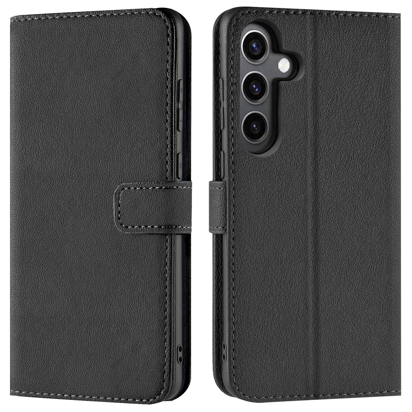 CoolGadget Handyhülle Wallet Klapp Tasche Book Case für Samsung Galaxy S24 6,2 Zoll, Hülle Klapphülle Flip Cover Etui Schutzhülle