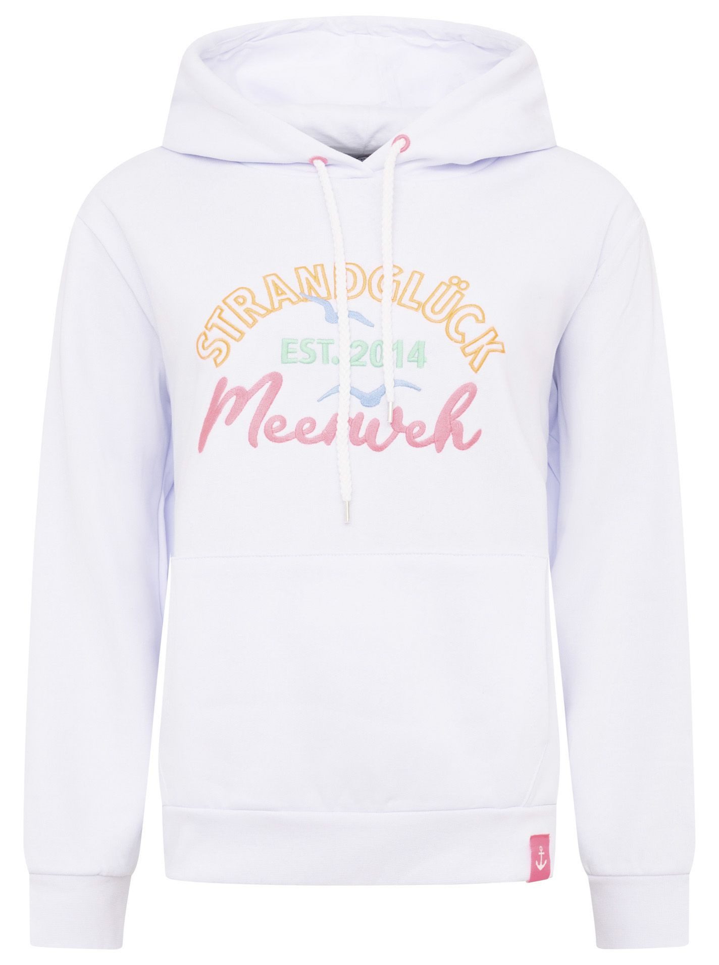 Zwillingsherz Hoodie "Moin Strandglück" Fronttaschen, innen günstig online kaufen