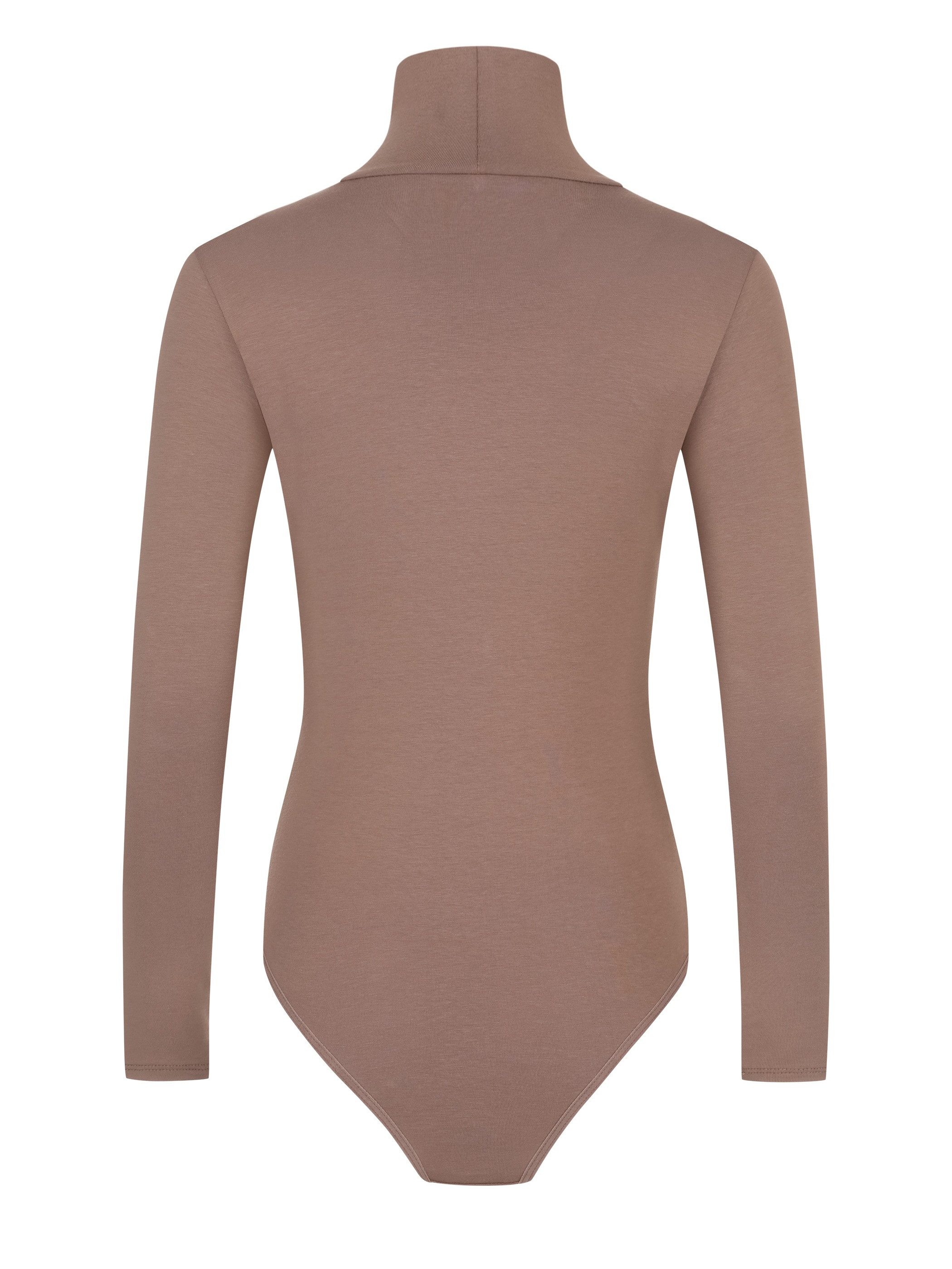 Evoni Body Langarmbody mit Trichterkragen