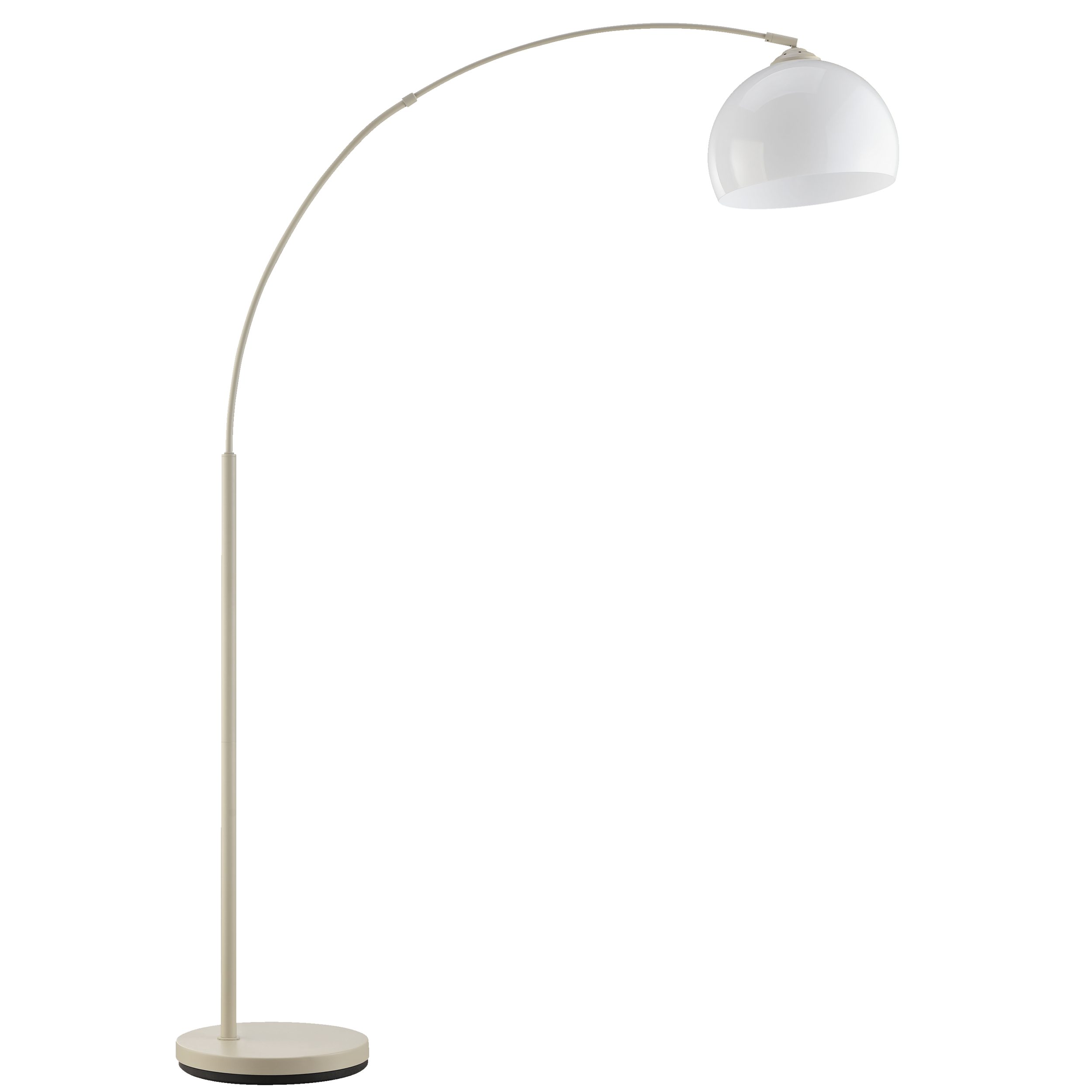 Lightbox Stehlampe, ohne Leuchtmittel, Bogenstehleuchte, 160 x 122 cm, E27 Fassung, schwenkbar, beige/weiß
