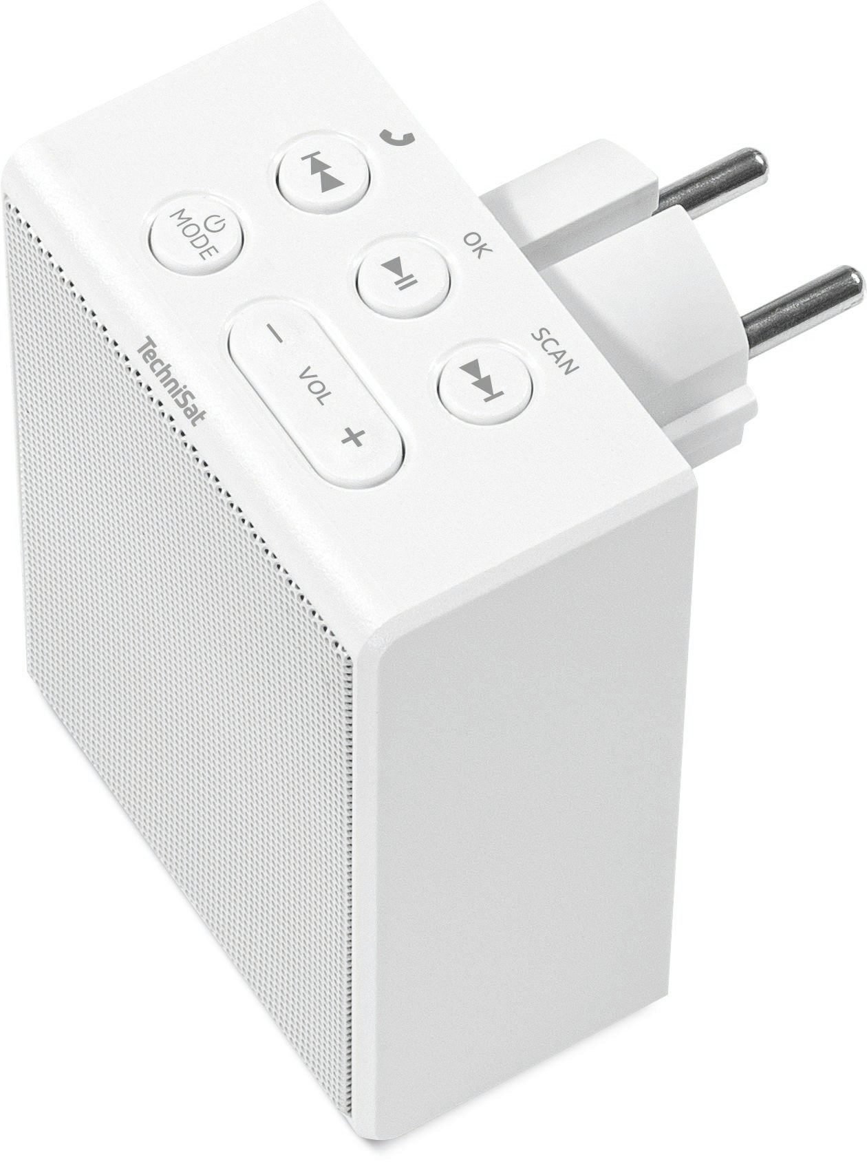 TechniSat VIOLA Steckdosenradio Steckdosen-Radio (FM-Tuner mit RDS, 1.5 W, Bluetooth, Freisprecheinrichtung, Tasten zur Nahbedienung)