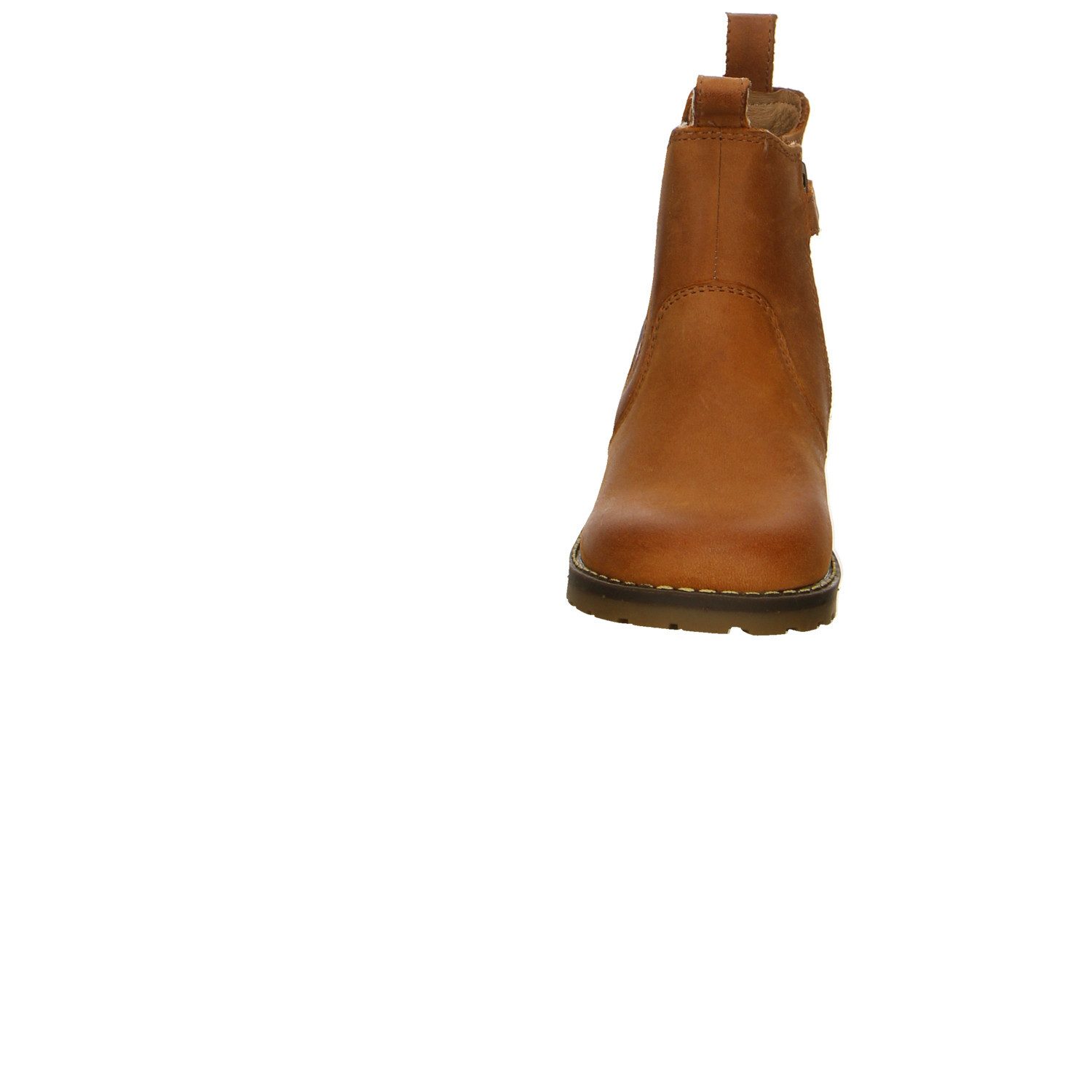 Lotta & Emil Lotta&emil Cognag/ Punkte Nubuk Klettstiefel Mädchen braun Klettschuh