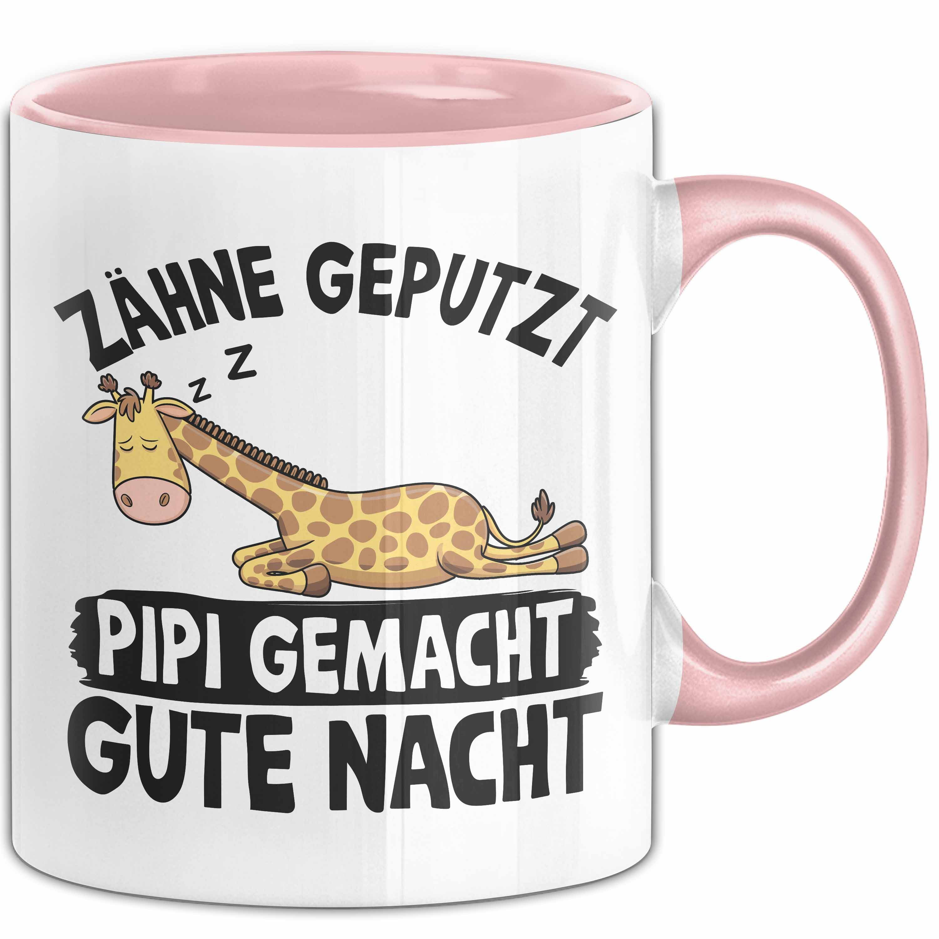 Trendation Tasse Zähne Geputzt Pipi Gemacht Gute Nacht Tee-Tasse Geschenk Kaffee-Bech