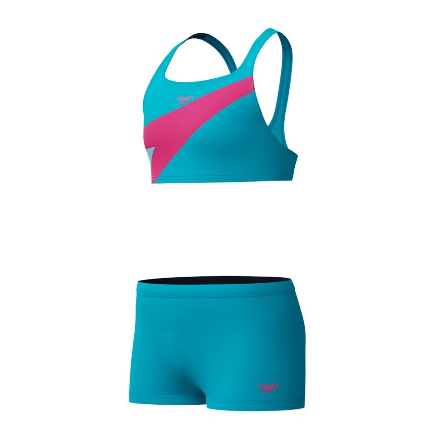 Speedo Bandeau-Bikini Hyperboom Butterfly Back zwei Teiler Badeanzug