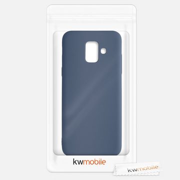 kwmobile Handyhülle Hülle für Samsung Galaxy A6 (2018), Hülle Silikon - Soft Handyhülle - Handy Case Cover - Marineblau