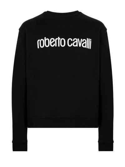 roberto cavalli Sweatshirt Logo-Print Пуловеры - IST68H Schwarz