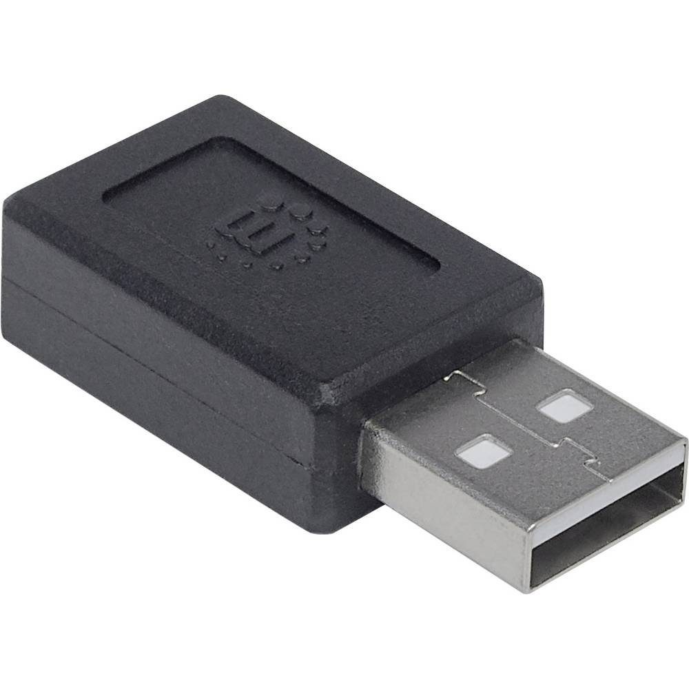 MANHATTAN USB 2 Typ C auf Typ Stecker C-Buchse A-Adapter verwendbarer Typ USB-Adapter, beidseitig auf