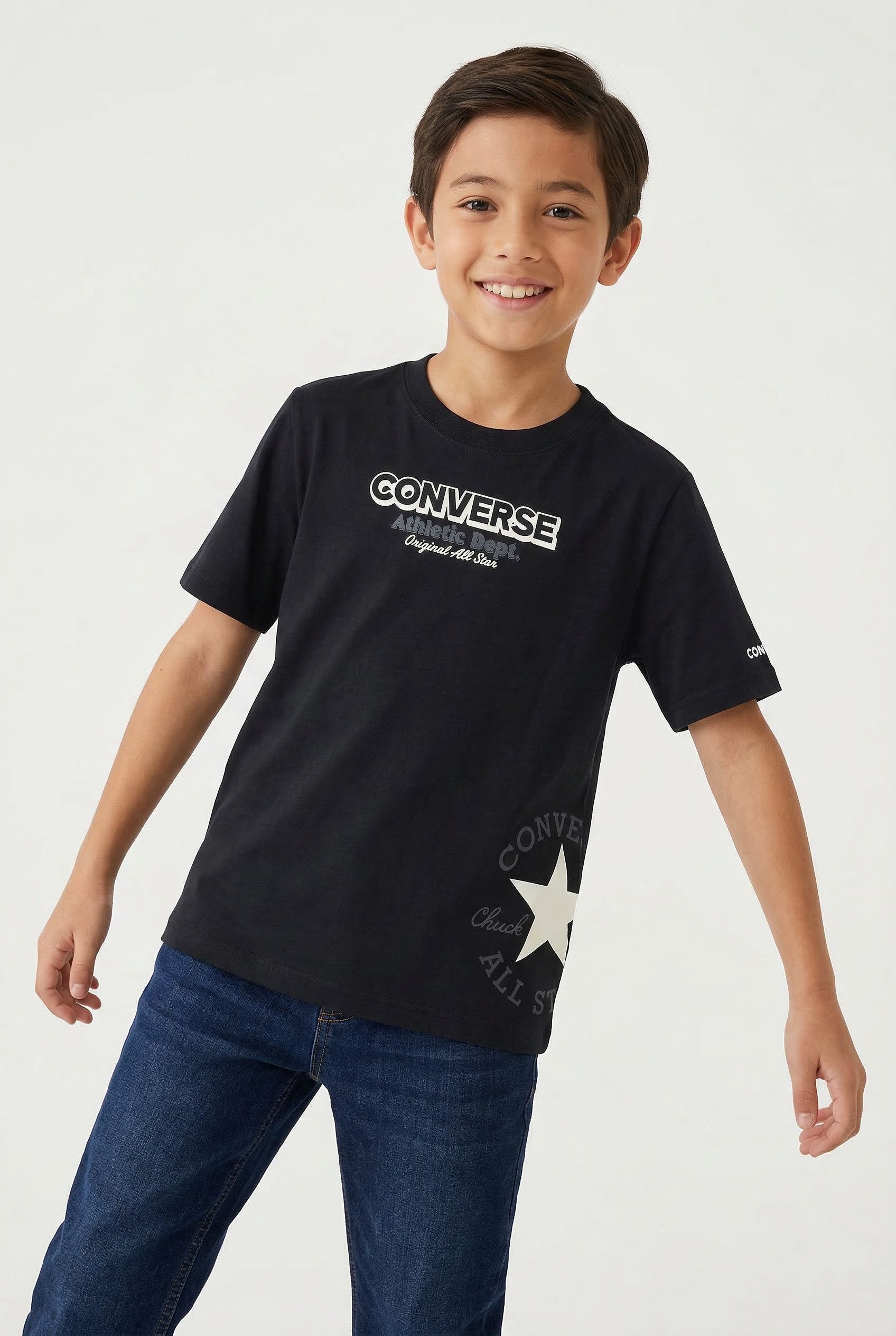Converse T-Shirt CNVB LG DCTP HIT GFX TEE sportlicher Stil, Kurzarmdesign, Rundhalsausschnitt