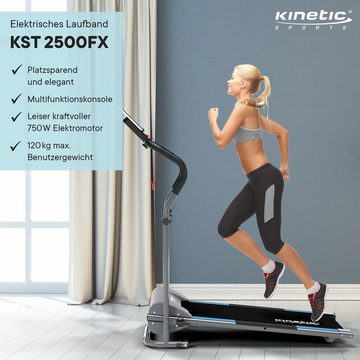 Kinetic Sports Laufband, klappbar, Konsole mit LCD-Display, 750 Watt Motor, bis 10 km/h