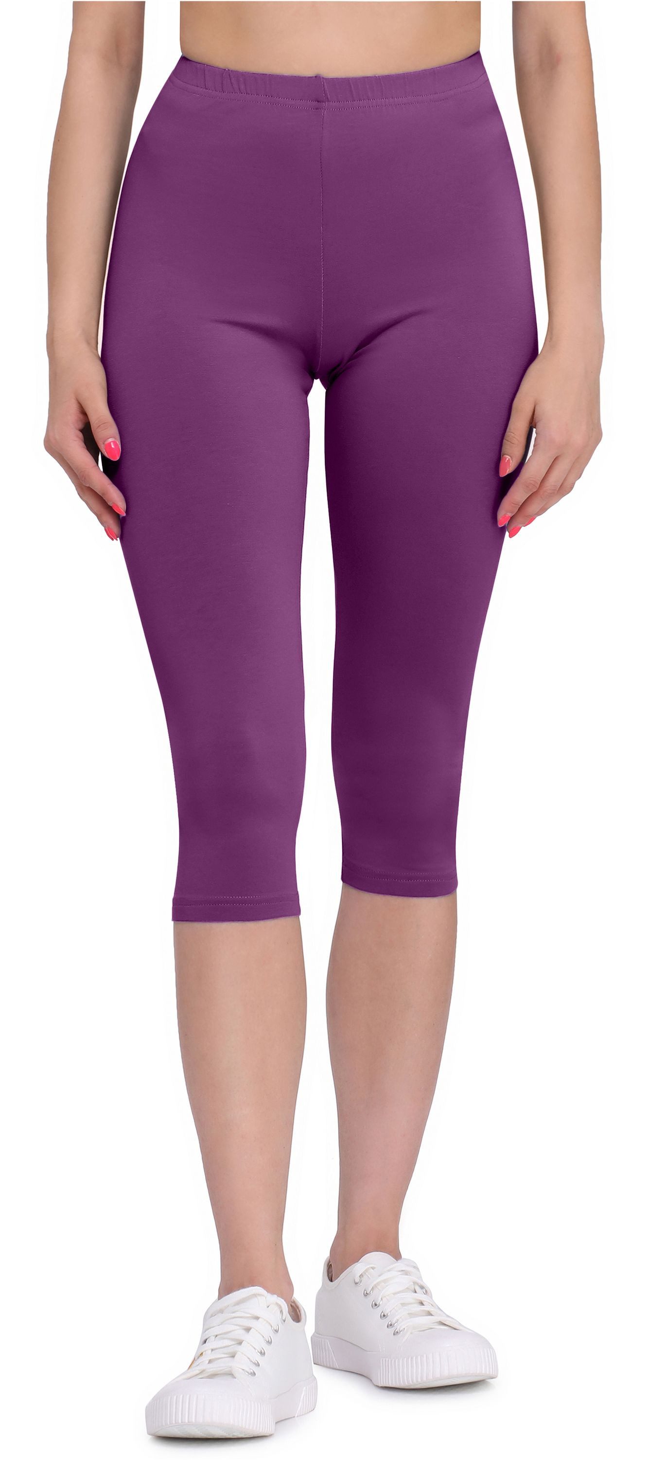 Leggings Damen 3/4 Capri Hose aus Viskose BLV50-148