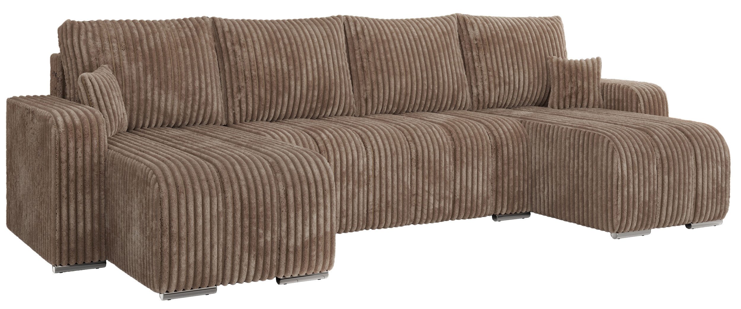 MKS MÖBEL Ecksofa KIRASSO U, Set, Bonellfedern, lose Kissen, Couch U-form, günstig online kaufen