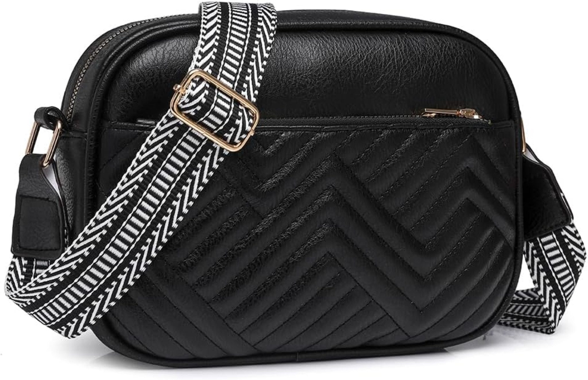 LA CUTE Umhängetasche Damen Crossbody-Tasche aus veganem Leder mit breitem günstig online kaufen