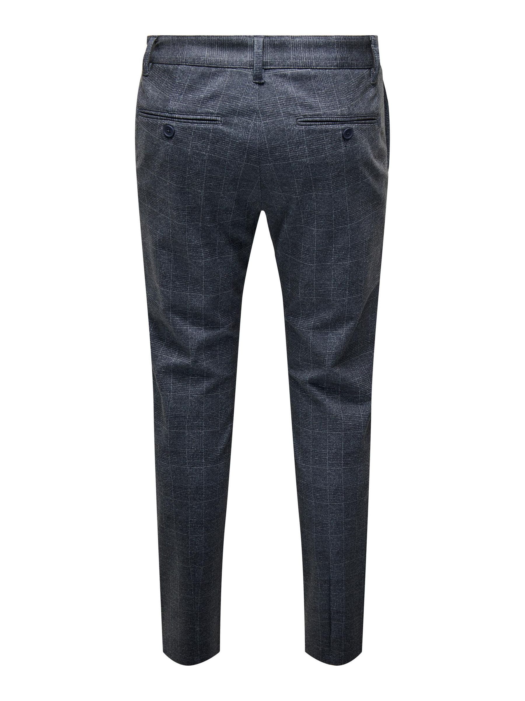 ONLY & SONS Chinohose Stoffhose Karierte Stretch Trousers ONSMARK ONSMARK SLIM CHECK PANTS 9887 NOOS