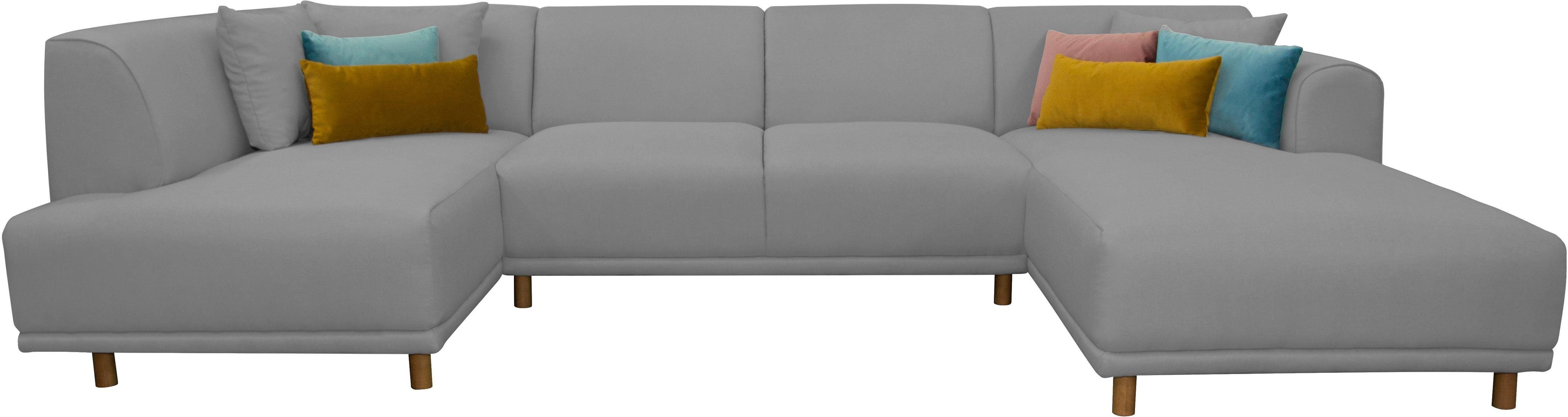 andas Wohnlandschaft Maroon U-Form, in skandinavischem günstig online kaufen
