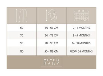 Meyco Baby Babyschlafsack Mini Panther Offwhite/Sand (2 tlg), 70cm