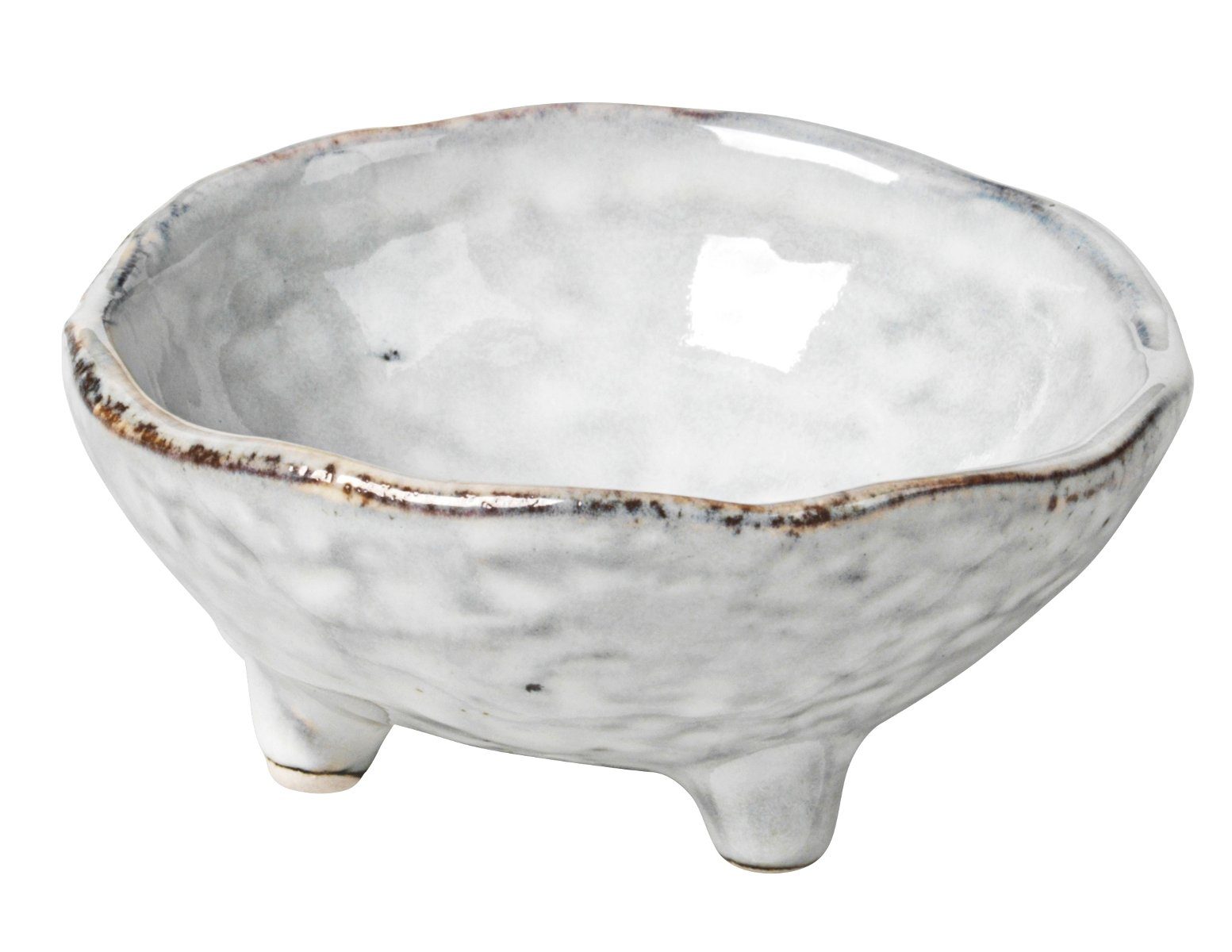 Broste Copenhagen Schale Copenhagen NORDIC SAND Schale S mit kleinen Füßen 8,5 cm, Steinzeug, (Schüsseln & Schalen), Nordic Sand Schüssel mit kleinen Füßen