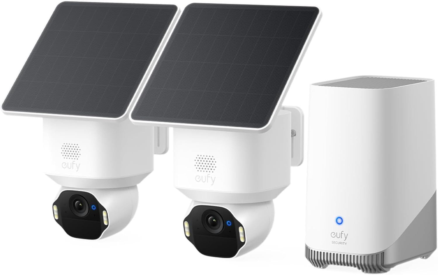 eufy Security Überwachungskamera eufy eufyCam E42 4K Kabellose Solar-Überwachungskamera Außen (Außenbereich, 2-tlg., E42, Lokale Aufzeichnung)