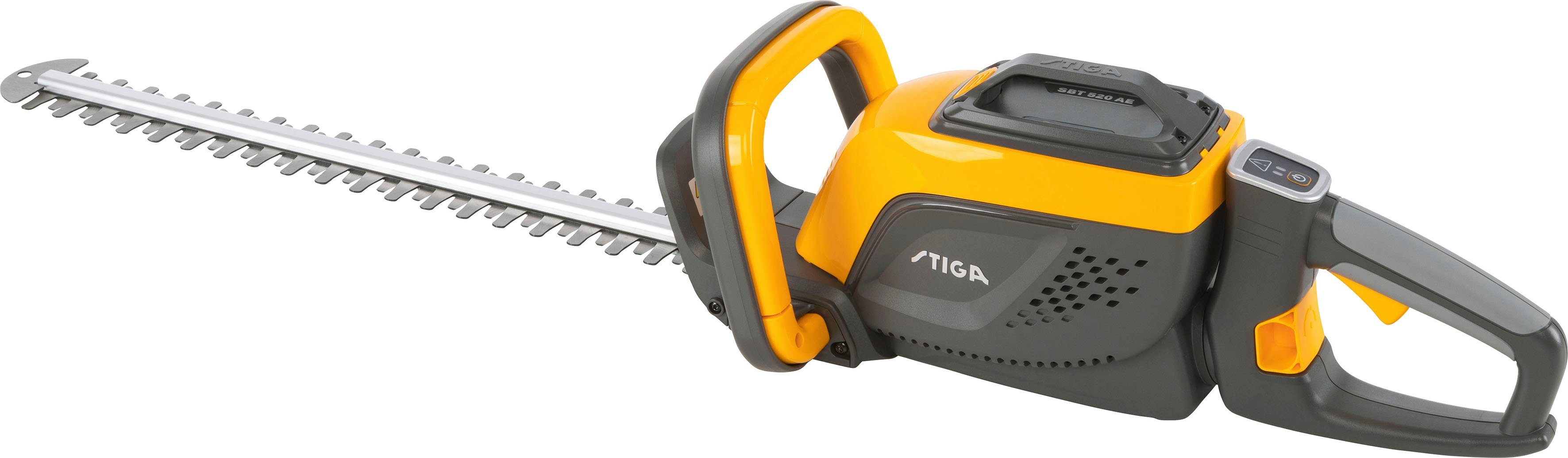 STIGA GARDEN Akku-Heckenschere HT 500e, (Spar-Set), 51 cm Schnittlänge, mit Akku 48V/2Ah und Ladegerät