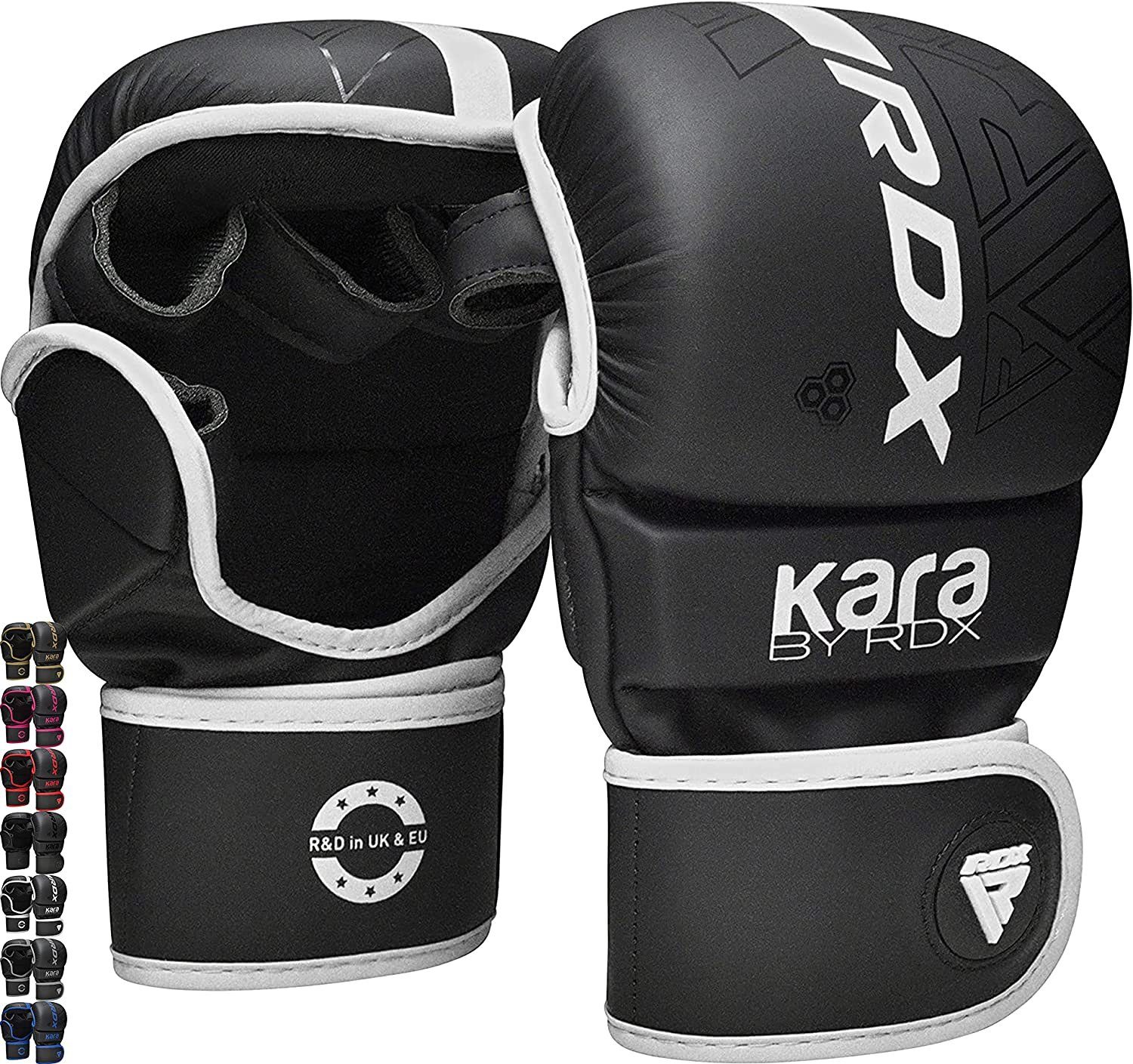 RDX Sports MMA-Handschuhe RDX MMA Handschuhe, MMA Gloves für Kampfsport Grappling Training White