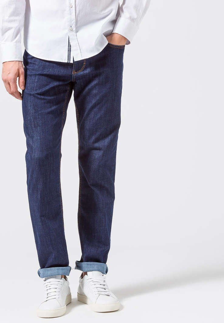Style dunkelblau Brax 5-Pocket-Jeans COOPER DENIM