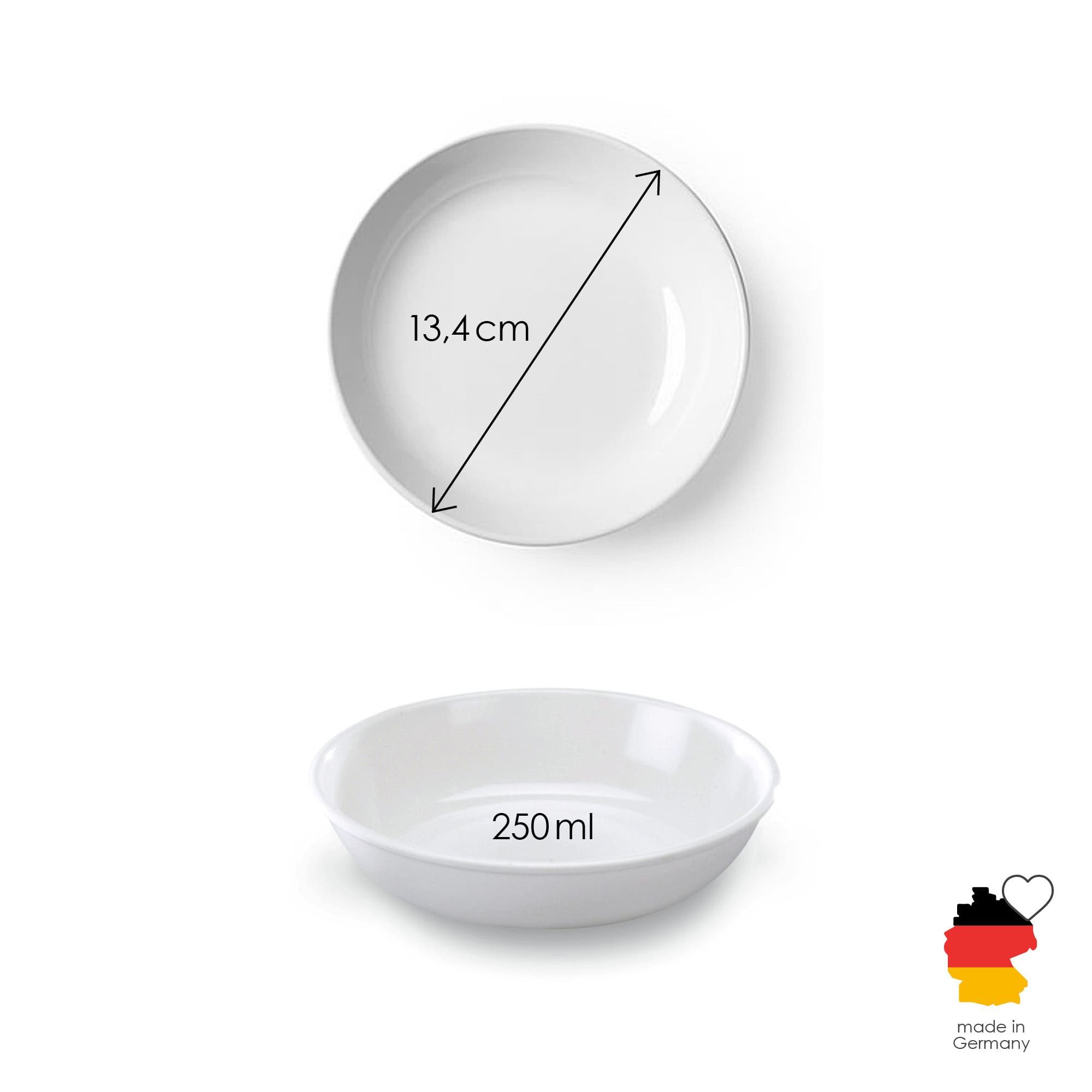 LucyBalu Futternapf LucyBalu Futternapf für Katzen »Melamin Schälchen« 2er Set, Melamin, ∅ 13,4 cm