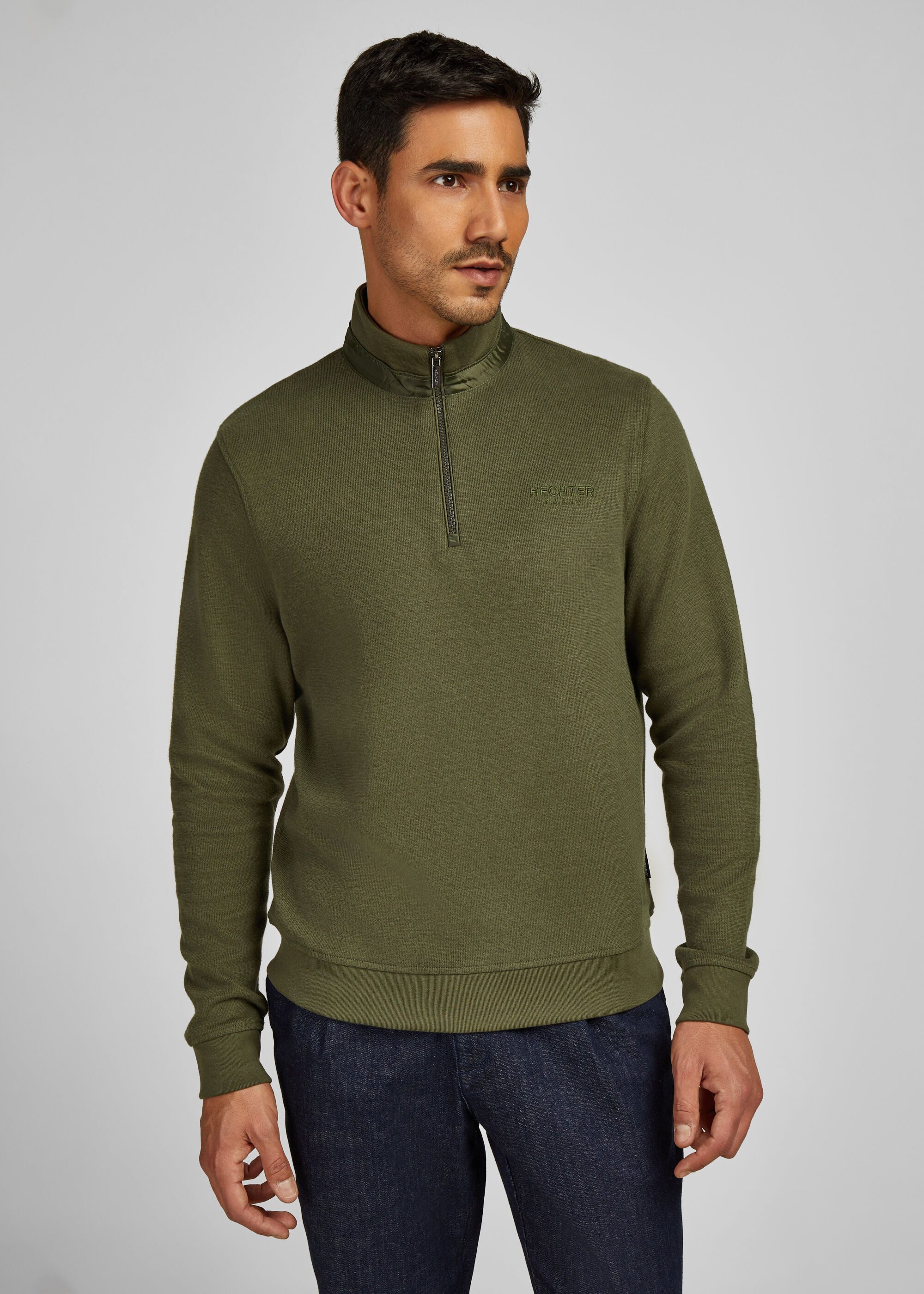 HECHTER PARIS Troyer French-Rib, Reißverschluss