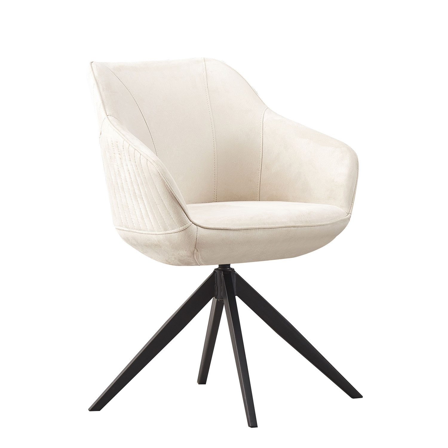 B&D home Polsterstuhl ARVIT (1 St), drehbar, gepolstert, mit Armlehnen günstig online kaufen